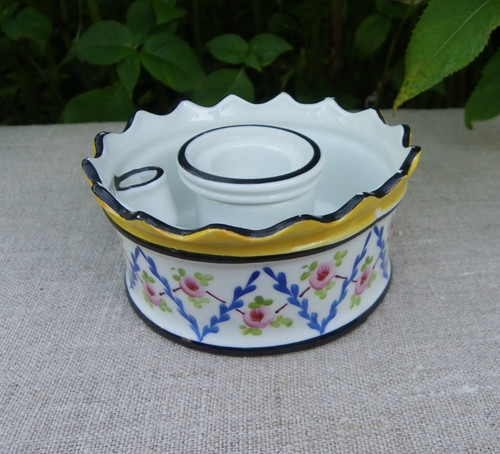 Encrier ancien porcelaine - ancien,
