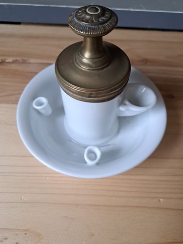 Encrier pompe ancien - à,