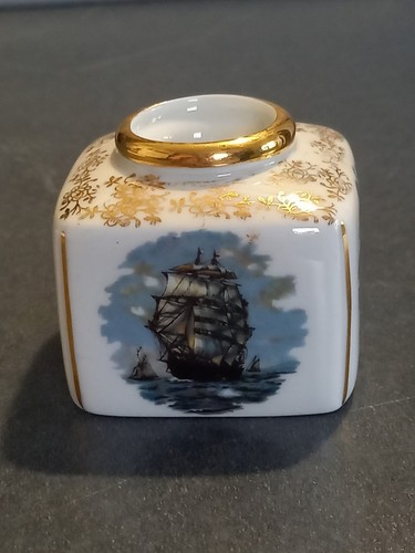 Ancien encrier porcelaine - ancien,