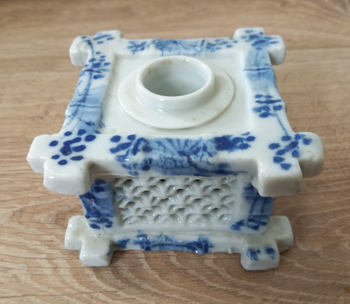Encrier ancien porcelaine - encrier, en