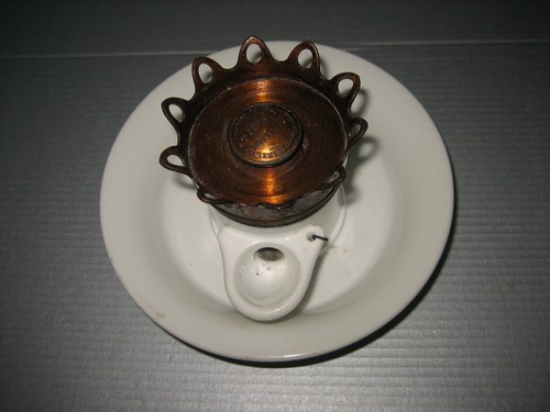 Ancien encrier pompe - ancien, en
