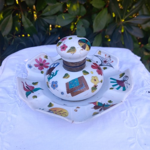 Encrier ancien porcelaine - en,