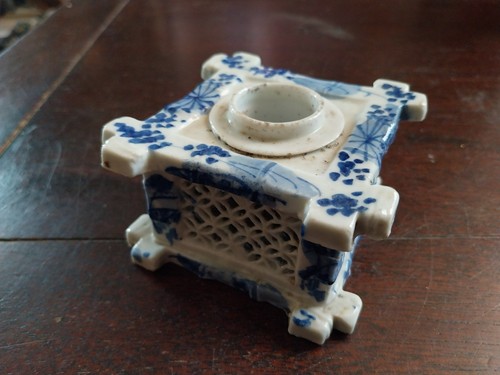 Old inkwell chinese porcelain - inkwell,